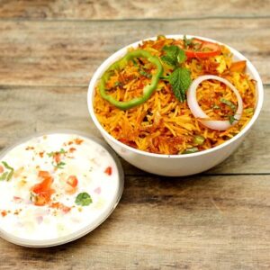 Veg. Biryani(With Raita)